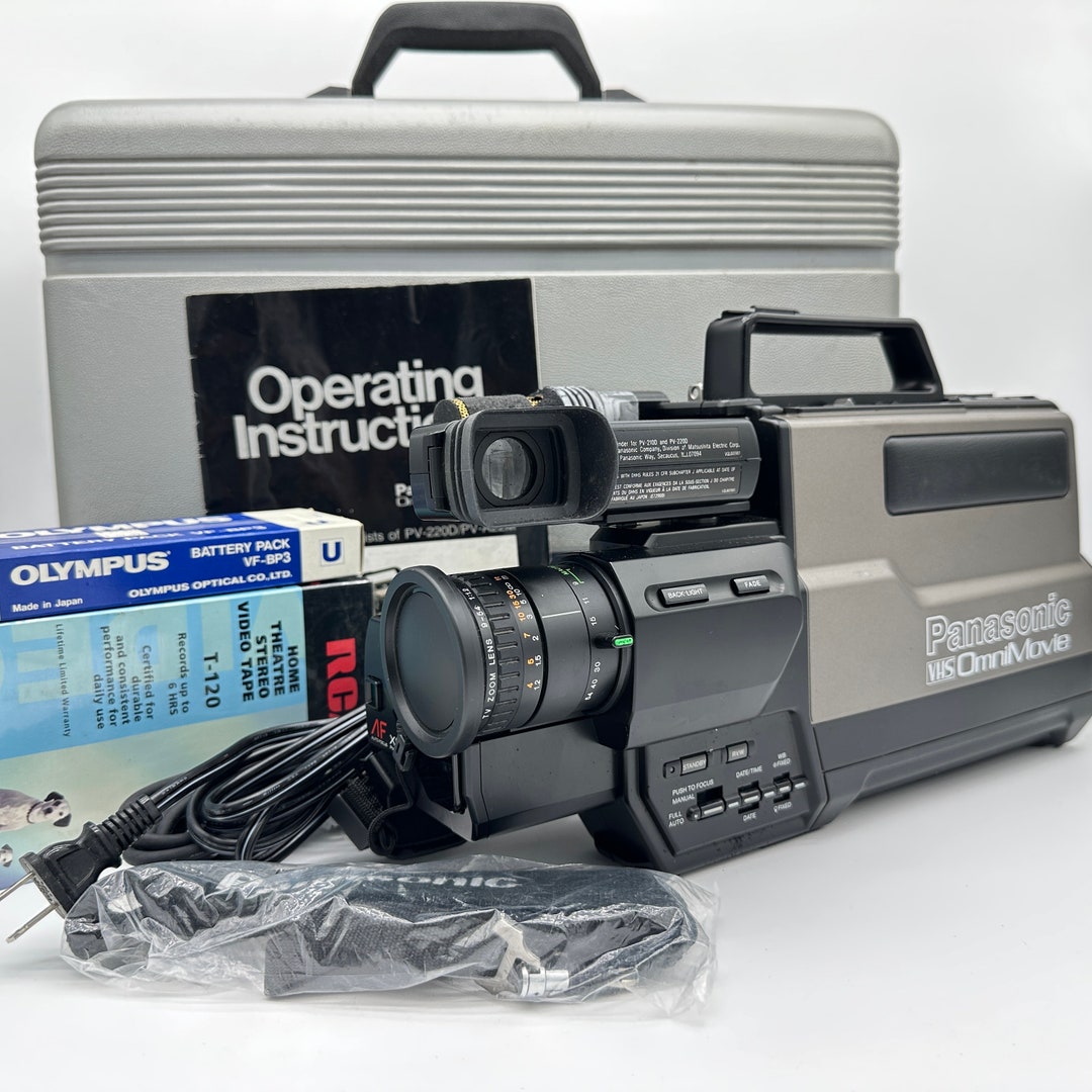 1986 Panasonic Omnimovie VHS Camcorder PV220 AF X6 Tested W/ Etsy