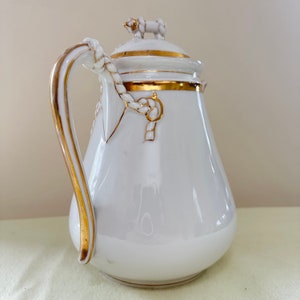 1867 Hope & Carter Tea Pot Jarra con tapa marcada 1V Registro Diamante Hecho en Inglaterra
