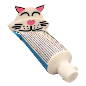 Zahnpasta Squeezer Persönlichkeit Lustiger Druck Katzen-Gesicht Tube Squeezer Weiß - 3D gedruckt - Badezimmer Dekor Ornament Lustig - 3D Druck Wohnkultur