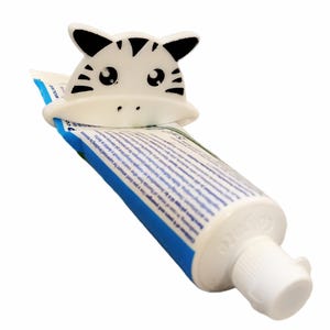 Zahnpasta Squeezer Persönlichkeit Lustiger Druck Zebra Gesicht Tube Squeezer Weiß - 3D gedruckt - Badezimmer Dekor Ornament Lustig - 3D Druck Wohnkultur