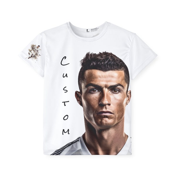 Custom cr7 Cristiano Ronaldo Kids Sports Jersey (AOP) gift for soccer fans