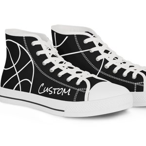 Benutzerdefinierte Basketball Sport Fans Männer High Top Sneakers Geschenk