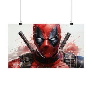 Cartazes horizontais foscos de Deadpool imagem 1