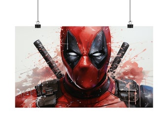 Deadpool Matte Horizontal Posters