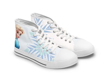 Zapatillas altas de Elsa Frozen para mujer y niño, regalo
