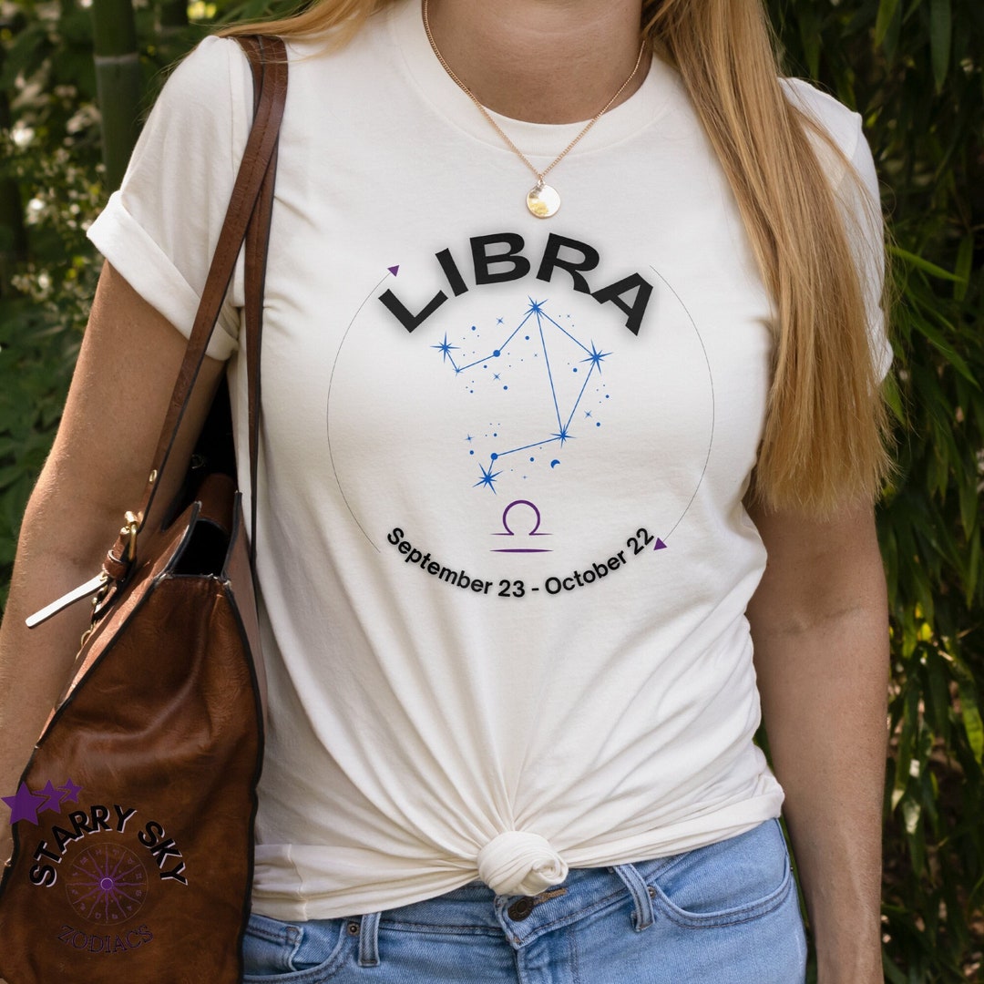 Libra Zodiac Tshirt Astrology Clothing for September/october Etsy