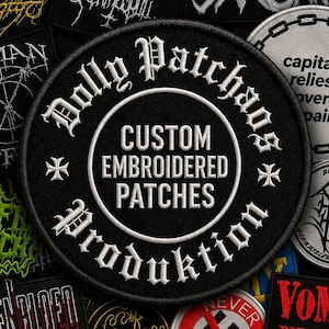 Custom Embroidered Patches for Jackets, Bands, Clothing (Sewn On)