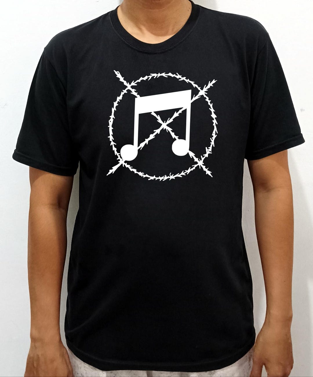 Anti-music Symbol T-shirt - Etsy