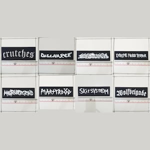 01 - Punk Shoulder Patches, Hardcore, Crust, D beat, Metal, Thrash, Grindcore, DTF / Screen Printed Shoulder Patch