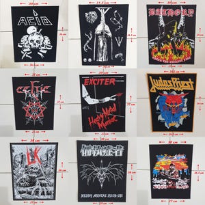 Punk Back Patches, Hardcore, Crust, D beat, Metal, Thrash, Grindcore, Dtf/Screen Printed Back Patch