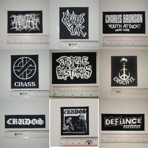02 - Punk Patches, Hardcore, Crust, D beat, Metal, Thrash, Grindcore, DTF / Screen Printed Patch