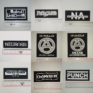 06 - Punk Patches, Hardcore, Crust, D beat, Metal, Thrash, Grindcore, DTF / Screen Printed Patch