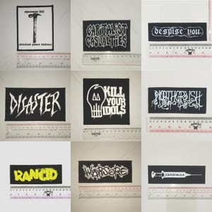 11 - Punk Patches, Hardcore, Crust, D beat, Metal, Thrash, Power Violence, Grindcore, Dtf/Screen Printed Patch
