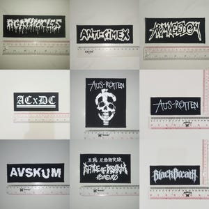 01 - Punk Patches, Hardcore, Crust, D beat, Metal, Thrash, Grindcore, Power Violence, Dtf/Screen Printed Patches