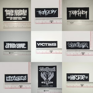 08 - Punk Patches, Hardcore, Crust, D beat, Metal, Thrash, Grindcore, DTF / Screen Printed Patch
