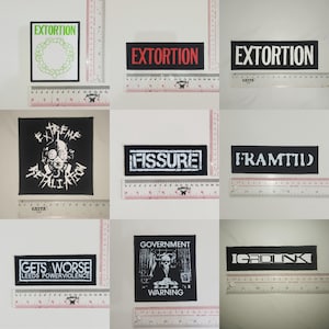 04 - Punk Patches, Hardcore, Crust, D beat, Metal, Thrash, Grindcore, DTF / Screen Printed Patch