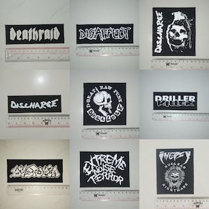 03 - Punk Patches, Hardcore, Crust, D beat, Metal, Thrash, Grindcore, Dtf/Screen Printed Patch