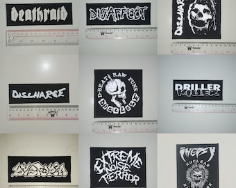 03: punkpatches, hardcore, korst, D-beat, metal, thrash, grindcore, dtf/schermprint