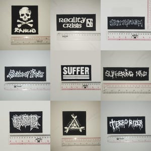 07 - Punk Patches, Hardcore, Crust, D beat, Metal, Thrash, Grindcore, DTF / Screen Printed Patch