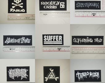 07 - Punk Patches, Hardcore, Crust, D beat, Metal, Thrash, Grindcore, Dtf/Screen Printed Patch