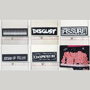 03 - Punk Back Patch, Across the shoulder patch, Hardcore, Crust, D beat, Metal, Thrash, Grindcore, Dtf/Screen Printed Backpatch