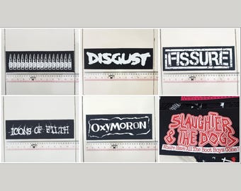 03 - Punk Back Patch, Across the shoulder patch, Hardcore, Crust, D beat, Metal, Thrash, Grindcore, Dtf/Screen Printed Backpatch