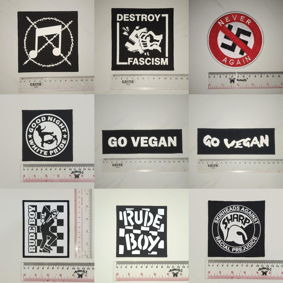Autocollants 'Destroy Fascism' - Lot De 10 En PVC, 5x15 Cm, Résistants Aux Intempéries - Pour Voiture, Casier, Vitre