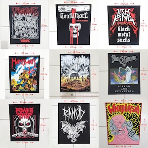 02 - Punk Back Patches, Hardcore, Crust, D beat, Metal, Thrash, Grindcore, Dtf/Screen Printed Back Patch