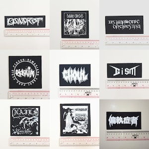 13 - Parches de punk, hardcore, crust, D beat, metal, thrash, power violence, grindcore, parche serigrafiado/dtf