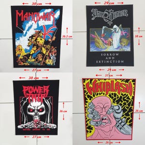 02 - Punk Back Patches, Hardcore, Crust, D beat, Metal, Thrash, Grindcore, DTF / Screen Printed Back Patch