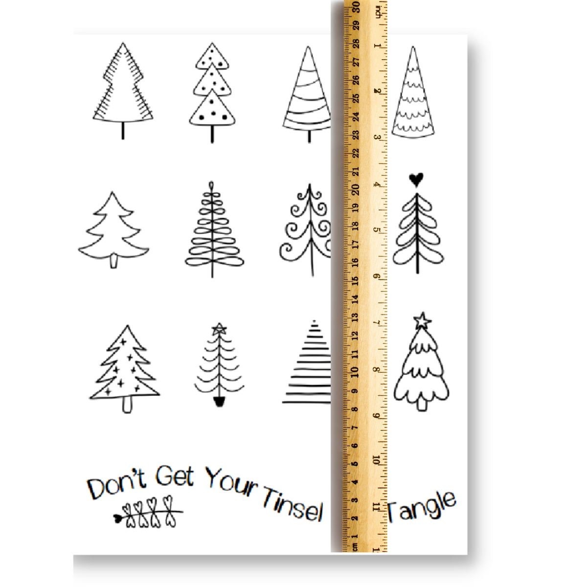 Stick and Stitch Embroidery PDF Pattern Christmas Trees for Beginners ...