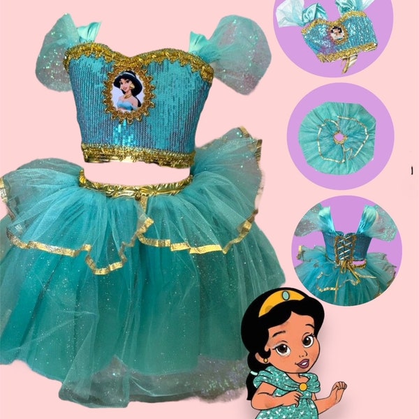 Princess Jasmine Dress / Princess Jasmine Aladdin Costume / Aladdin Jasmine Inspired Dress / Princess Jasmine Cosplay / Aladdin Party Ideas