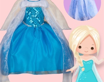 Elsa Princess Dress / Frozen Party Dress / Elsa & Ana Dress / Elsa Costume / Frozen Elsa Cosplay / Queen Elsa Dress / Princess Dress /Elsa 2