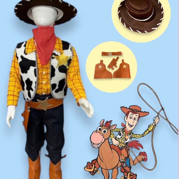 Woody Costume/ Toy Story Inspired Costume / Cowboy Costume/ Cowboy woody Cosplay / Birthday Toy Story Inspired Costume / Cowboy Birthday