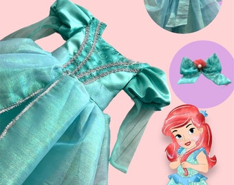 Little Mermaid Princess Dress / Ariel Princess Dress/ Mermaid Dress / Mermaid party / Elegant Princess Dress /Littler Mermaid Cosplay /Dress