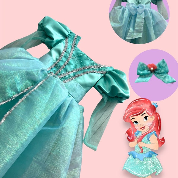 Little Mermaid Princess Dress / Ariel Princess Dress/ Mermaid Dress / Mermaid party / Elegant Princess Dress /Littler Mermaid Cosplay /Dress