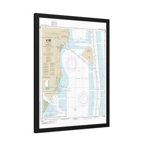 Mobile Bay East Fowl River naar Deer River Point Middle Bay Terminal Alabama Gulf Coast nautische kaart Zeilkaart ingelijste poster