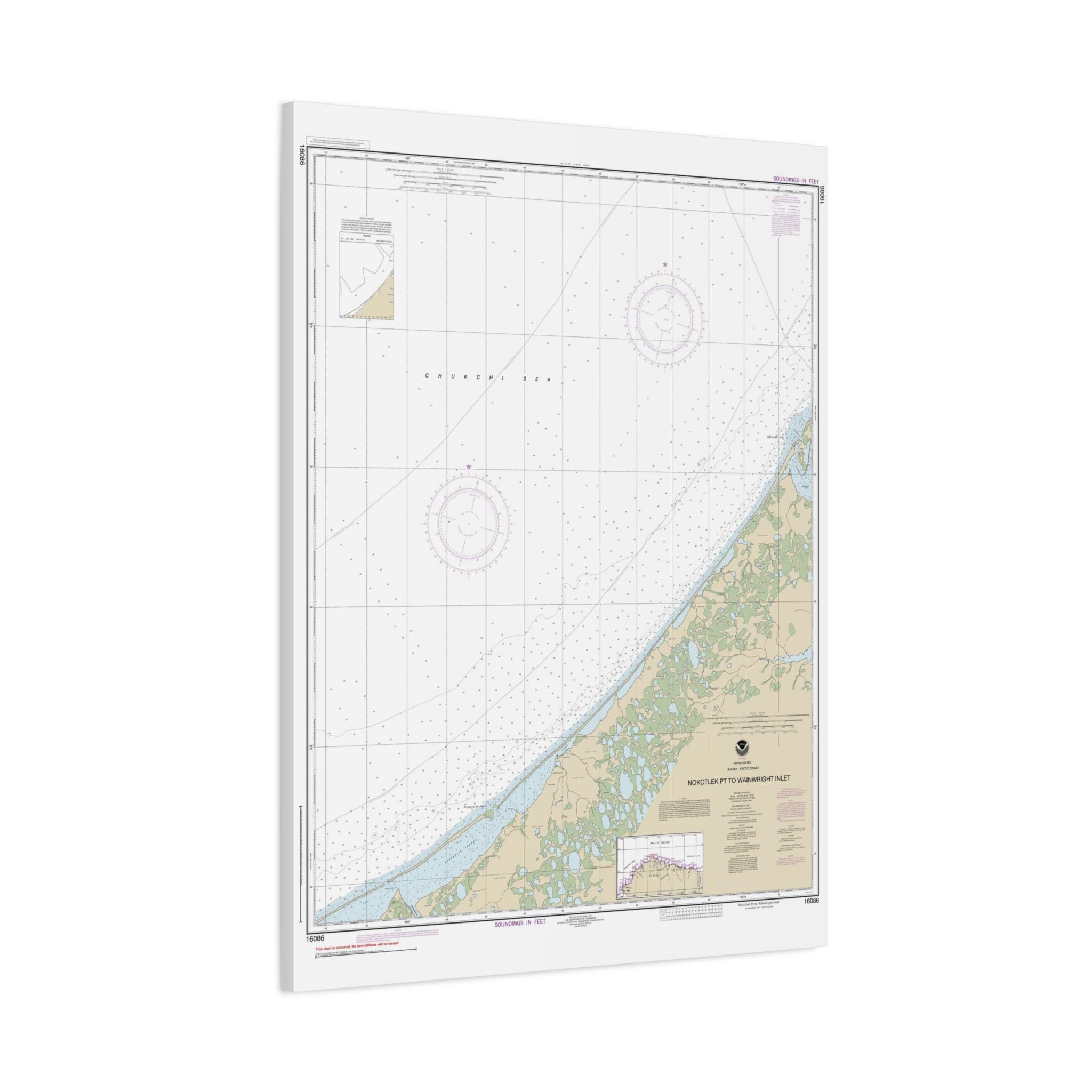 Point Inlet Alaska Nakotlek Point to Wainwright Inlet Arctic Coast Alaska Nautical Chart ...