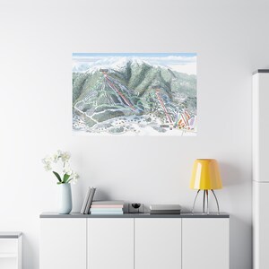 3D canvas poster Nordic Valley Utah Trail Map