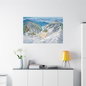Granby Ranch Colorado Trail Map 3-D Canvas Poster