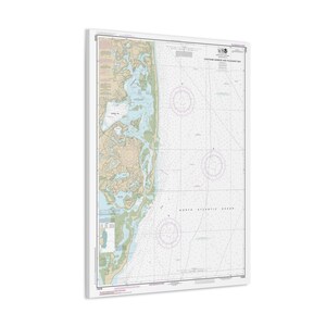 Chatham Hafen und Pleasant Bay Massachusetts Seekarte Segelkarte Cape Cod Leinwand 3-D Poster
