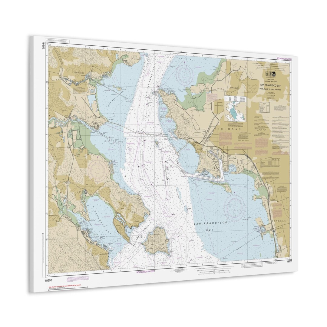 Carte de la côte américaine ou carte de san francisco Banque de