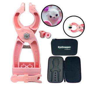 Eye Snapper & Case - Safety Eye Insertion tool for crocheters / Plushie makers - Pliers and case