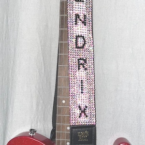 Custom Guitar Strap Rhinestone Guitar Strap