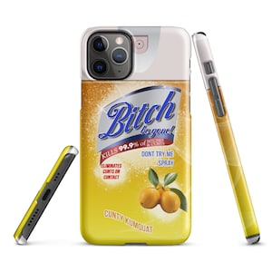 Bitch Spray iPhone Case, Cunty Kumquat, iPhone Case, iPhone 14 Case, iPhone 13 Case, iPhone 14 Pro Case, iPhone 14 Pro Max Case, Funny