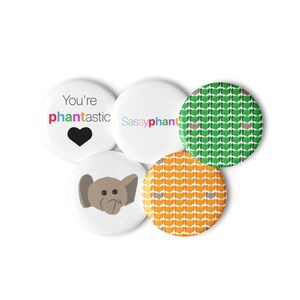 Green Phants and Orange Phants Collector Pin Buttons