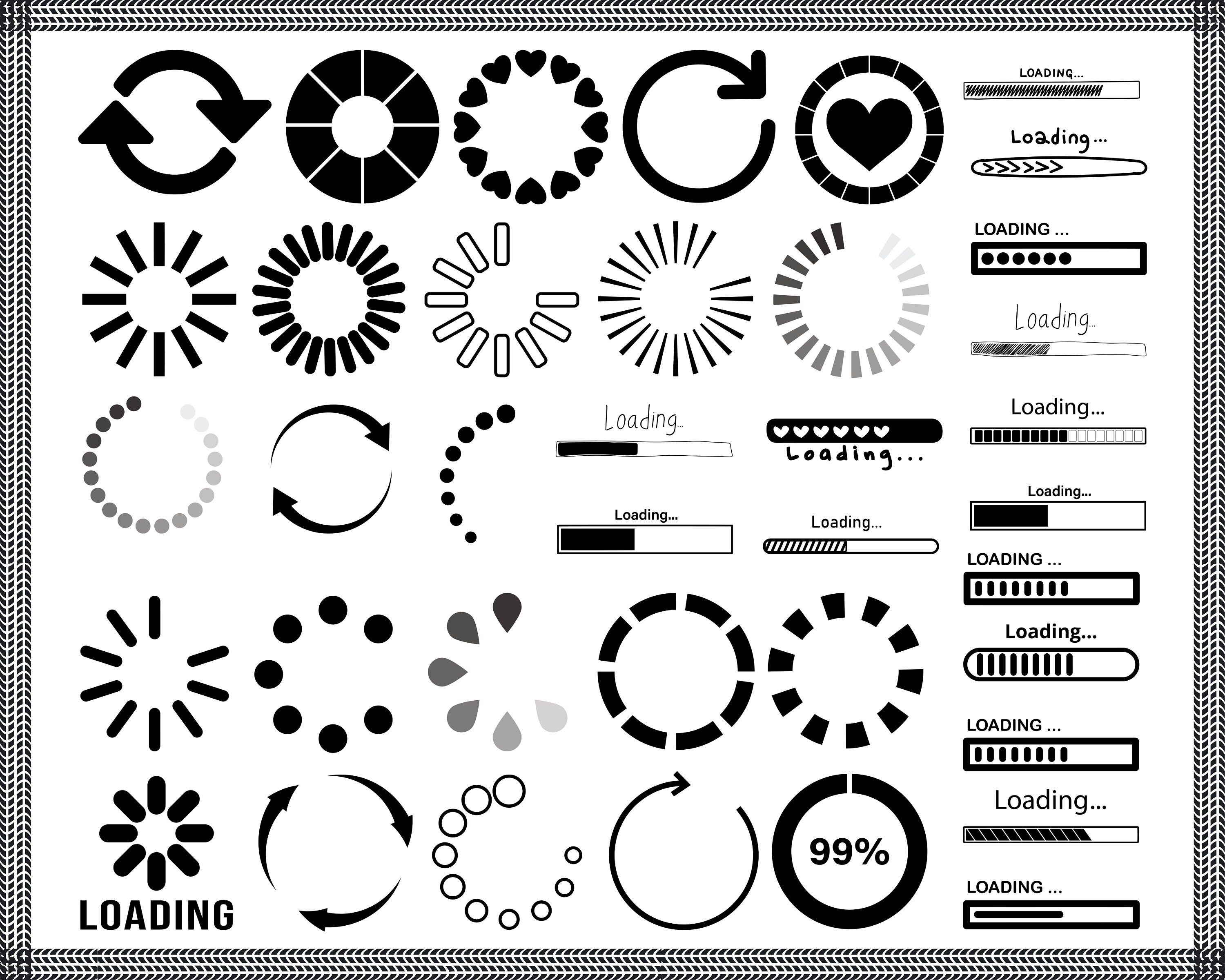 Loading Bar Svg Loading Svg Loading Icon Loading Please - Etsy España