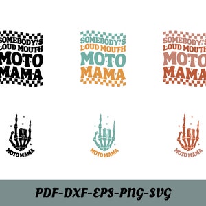 Somebody's Loud Mouth Moto Mama Svg Png, Moto Race Mom Svg, Racing Vibes Svg, Moto Wife Svg, Moto Mama sublimatie gesneden bestand