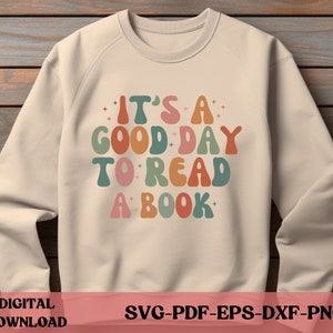 Es ist ein guter Tag, um ein Buch zu lesen, Bücherwurm Geschenk für Bibliothekar, Tag des Buches, Lesetag Png, Buchliebhaber