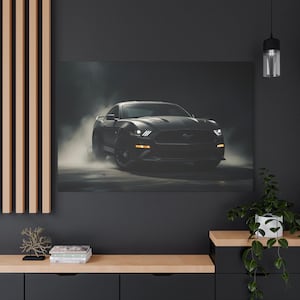 Ford mustang Leinwanddruck: Aggressives amerikanisches Muskelauto